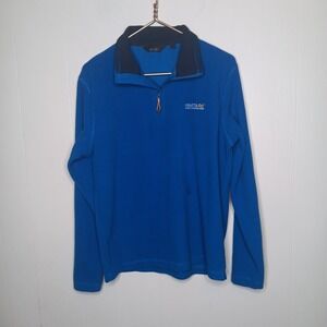Regatta Great Outdoors Thompson Jacket Mens M Blue Lightweight Half Zip Fleece